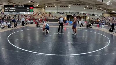 285 lbs Semis (4 Team) - Skylar Fage, Lakeway Christian Academy vs Nate Fleming, Battle Ground Academy