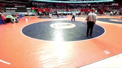 3A 144 lbs Semifinal - Evan Gosz, Palatine (Fremd) vs Ryan Hinger, Orland Park (Sandburg)