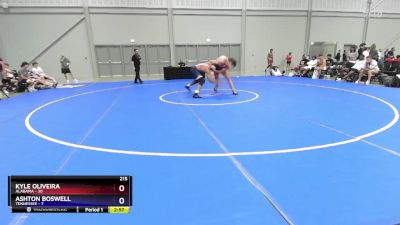 215 lbs Round 2 (8 Team) - Kyle Oliveira, Alabama vs Ashton Boswell, Tennessee