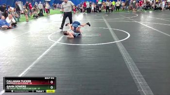 44 lbs Semifinal - Callahan Tucker, Wadsworth Battlezone vs Gavin Sowers, Tri-Valley Youth Wrestling Club