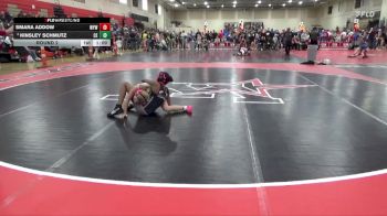 100 lbs Round 2 - Smara Addow, Wayzata Youth Wrestling vs Kinsley Schmutz, Chippewa Elite