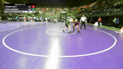 287 lbs Consi Of 16 #2 - Thomas Avila, Mt. Whitney vs Chris Andrews, Bakersfield Christian High School