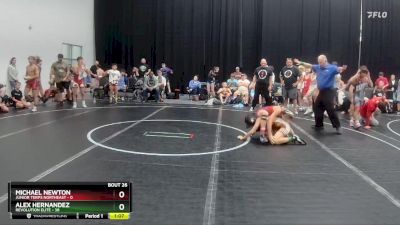 100 lbs Round 7 (8 Team) - Alex Hernandez, Revolution Elite vs Michael Newton, Junior Terps Northeast