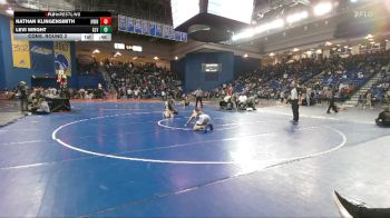 144 lbs Cons. Round 2 - Levi Wrght, Glenvar vs Nathan Klingensmith, Norwin