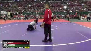 D1-165 lbs Cons. Semi - Jeremy Olszko, Nordonia vs Lane Abrams, Fairfield