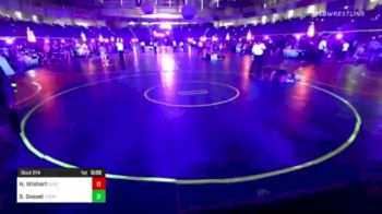 130 lbs Quarterfinal - Nina Wishart, Chatfield WC vs Skyler Gassel, Team Thunder