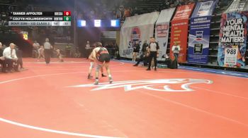 132 Class 2 lbs Cons. Round 3 - Coltyn Hollingsworth, Benton vs Tanner Affolter, Odessa