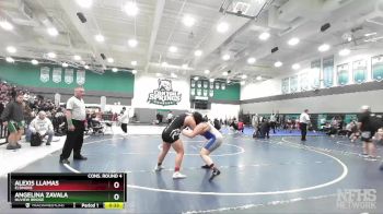 170 lbs Cons. Round 4 - Angelina Zavala, Nuview Bridge vs Alexis Llamas, Elsinore