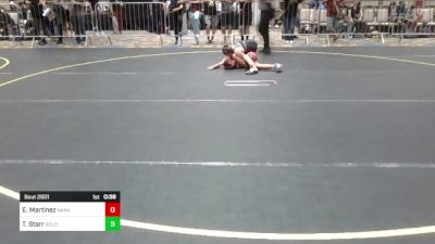 86 lbs Consi Of 8 #1 - Elijah Martinez, Nakamura Wrestling vs Thomas Starr, Gold Rush Wr Ac