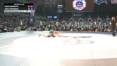 138 lbs Cons. Sub-rd Of 64 - Aidan Szewczyk, North Carolina vs Cruz Contreras, California