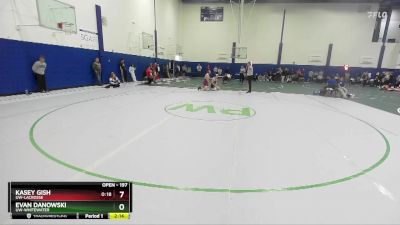 197 lbs Quarterfinal - Evan Danowski, UW-Whitewater vs Kasey Gish, UW-LaCrosse