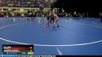 102 lbs Quarterfinal - Emerson Luxton, Bartlesville Wrestling Club vs Eli Lunn, BigWater