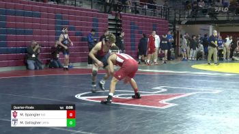125 lbs Quarterfinal - Michael Spangler, Indiana vs Max Gallagher, Univ Of Pennsylvania