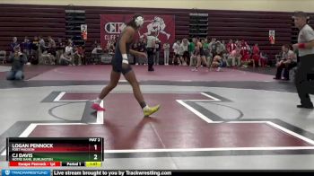 126 lbs Cons. Round 2 - Logan Pennock, Fort Madison vs CJ Davis, Notre Dame, Burlington