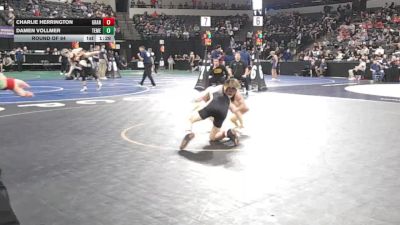 150 lbs Round Of 64 - Charlie Herrington, Granada (NC) vs Damen Vollmer, Temecula Valley (SS)
