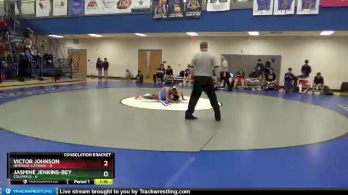 132 lbs 2nd Wrestleback (8 Team) - Victor Johnson, Heritage-Catoosa vs ...