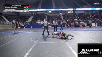90 lbs Cons. Round 2 - Brock Gibson, Piper vs Briggs Johnson, Columbus