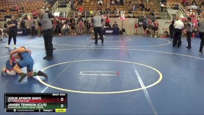 85 lbs 7th Place Match - Josue Aponte (nw1), Bay Wrestling Club vs ...