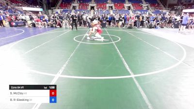 126 lbs Cons 64 #1 - Silas McCloy, KS vs Brayden Rangel-Giesking, OR