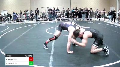 144 lbs Consi Of 16 #1 - Paul Knapp, Threshold WC vs Xzavier Salazar, Top Rank HAC