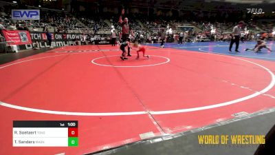 40 lbs Quarterfinal - Rhett Soetaert, Tonganoxie Wrestling Club vs Trey Sanders, Mat Assassins