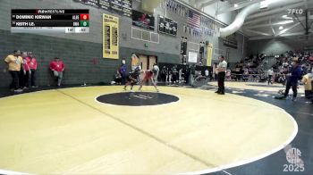 122 lbs Cons. Round 2 - Keith Le., Belmont Wrestling Academy vs Dominic Kirwan, Carnegie Scots