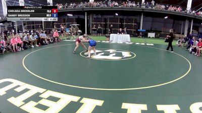 100 lbs Chelsea Dressler, Pennsylvania Blue vs Sandy Breeden, Missouri Blue