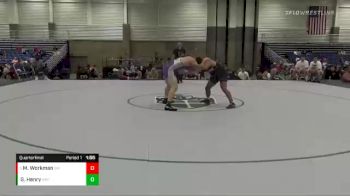 198 lbs Quarterfinal - Miles Workman, Blackman Wrestling vs Gunner Henry, Brownsburg