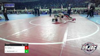 130 lbs Quarterfinal - Maverick Totten, Cowboy Wrestling Club vs Zaiden McConnell, Lawton, Ok