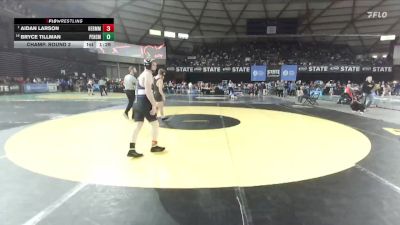 Boys 3A 132 lbs Champ. Round 3 - Aidan Larson, Hermiston vs Bryce Tillman, Peninsula