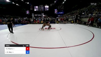 126 lbs Rnd Of 32 - Stephen Myers, WV vs Dominic Way, WV