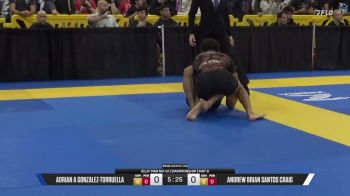 Andrew Brian Santos Craig vs Adrian A Gonzalez-Torruella 2026 Pan IBJJF Jiu-Jitsu No-Gi Championship