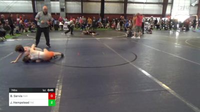 74 lbs Quarterfinal - Benjamin Servis, Fair Lawn vs Jamison Hempstead, The Hunt