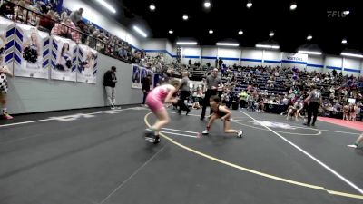 67 lbs Rr Rnd 2 - Lilli Albiston, Geary Youth Wrestling vs Layla Achziger, Choctaw Ironman Youth Wrestling