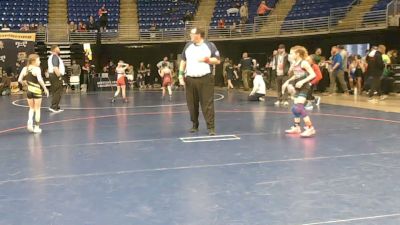 73 lbs 5th Place - Aria Dunkovich, Peters Township vs Mabel Williams, Penn Trafford