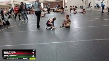 67 lbs Round 3 (6 Team) - Marlo Tatum, Ohio Heros vs Liam Lonsway, Bad Bass