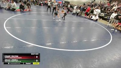 75 lbs Cons. Round 3 - Keian Linnell, Stallions Wrestling Club vs Colby Yelton, SlyFox Wrestling Academy