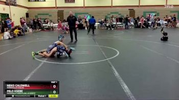 52 lbs Round 1 - Milo Ksebe, McDonald Wrestling Academy vs Neko Caldwell, Pennsville Eagles