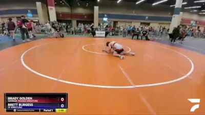 138 lbs Cons. Round 4 - Brady Golden, Warrior Trained Wrestling vs Brett Burgess, 3F Wrestling