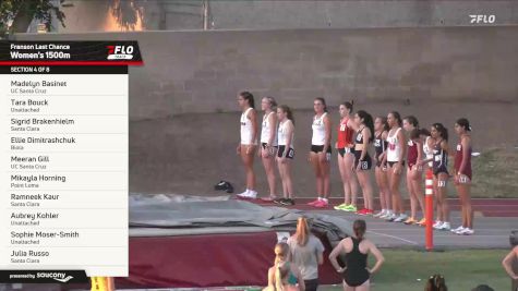 Women's 1500m, Finals 4