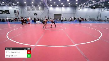 135A lbs 7th Place - Curtis Zion Borge, Team Shutt vs Jojo Gigliotti, South Carroll High School