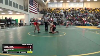 120 lbs Champ. Round 2 - James Glunt, NORTON vs Omar Leon, SPRINGFIELD(Akron)