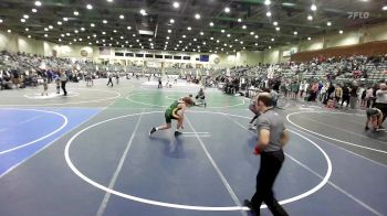 130 lbs Consi Of 4 - Wyatt Mcginnis, Fernley WC vs Justin Wilson, Willits Grapplin Pack