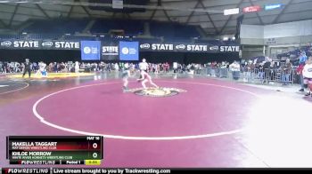 81 lbs Semifinal - Khloe Morrow, White River Hornets Wrestling Club vs Makella Taggart, Mat Demon Wrestling Club