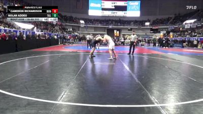 1A-4A 215 Quarterfinal - Cameron Richardson, Dora vs Nolan Addeo, Tallassee