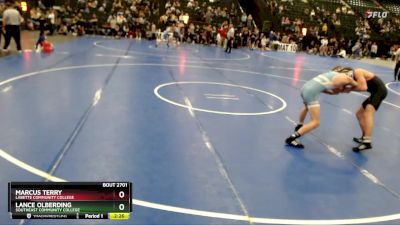 133 lbs Cons. Round 5 - Marcus Terry, Labette Community College vs Lance Olberding, Southeast Community College