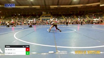 100 lbs Round Of 16 - Wyatt Strick, Lawrence Elite vs Asher Cabral, NBWA