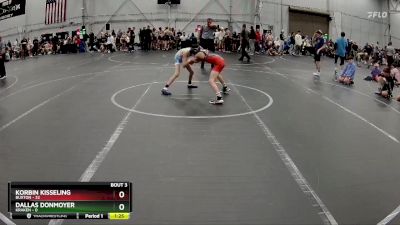 72 lbs Round 2 (4 Team) - Korbin Kisseling, Buxton vs Dallas Donmoyer, Kraken