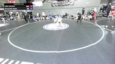 175 lbs Jude Holiday, OCWA - Orange County Wrestling Association vs Macelino Nona, SDIKWA - San Diego-Imperial Kids Wrestling Association