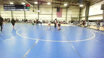 100 lbs Rr Rnd 3 - Cam Magliulo, Warhawks - MS vs Brixton Fortin, Mat Warriors Green MS - MS